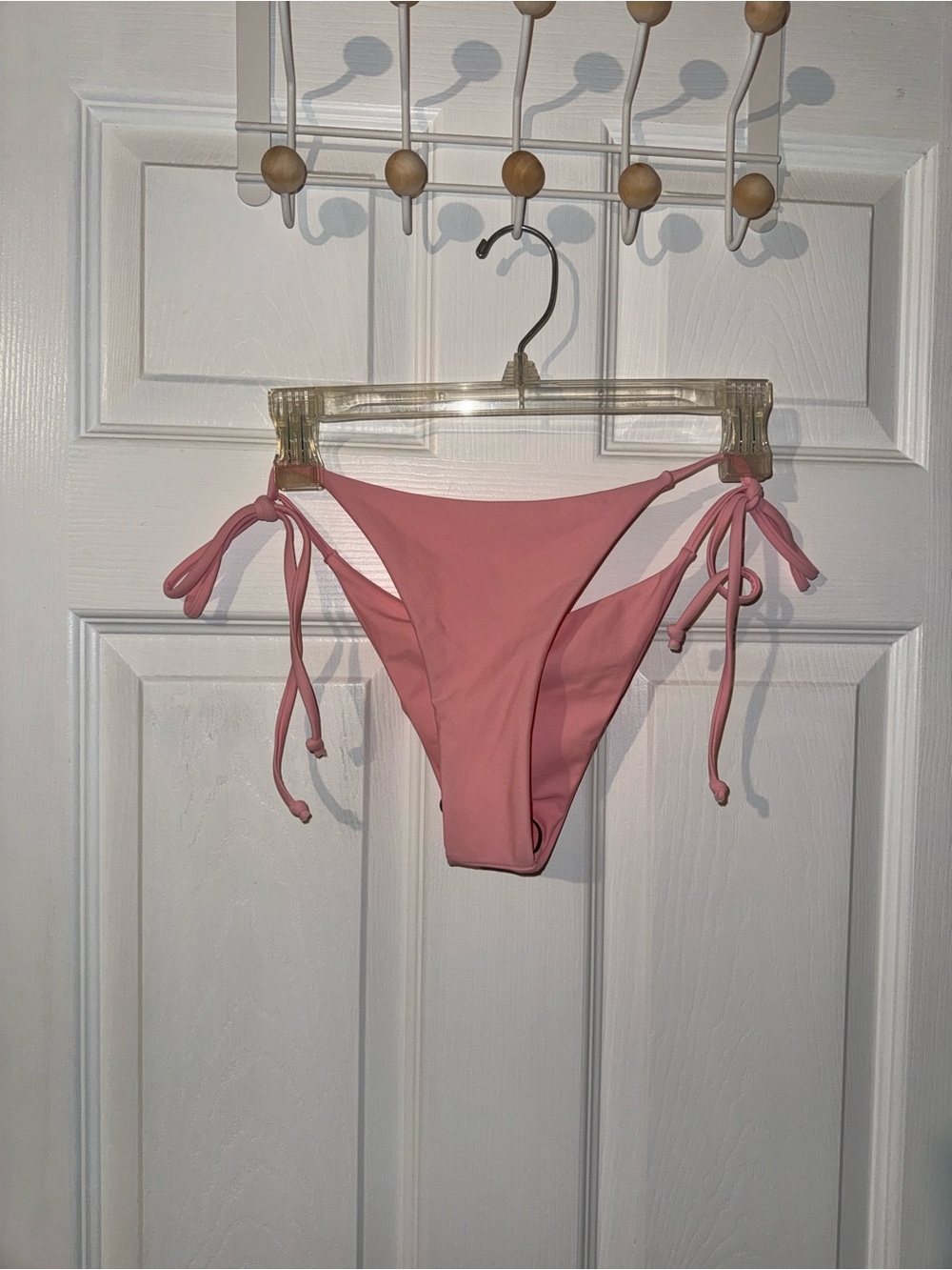 Women's Pink Bikini Bottoms Size Small Tie Side High Cut NWT